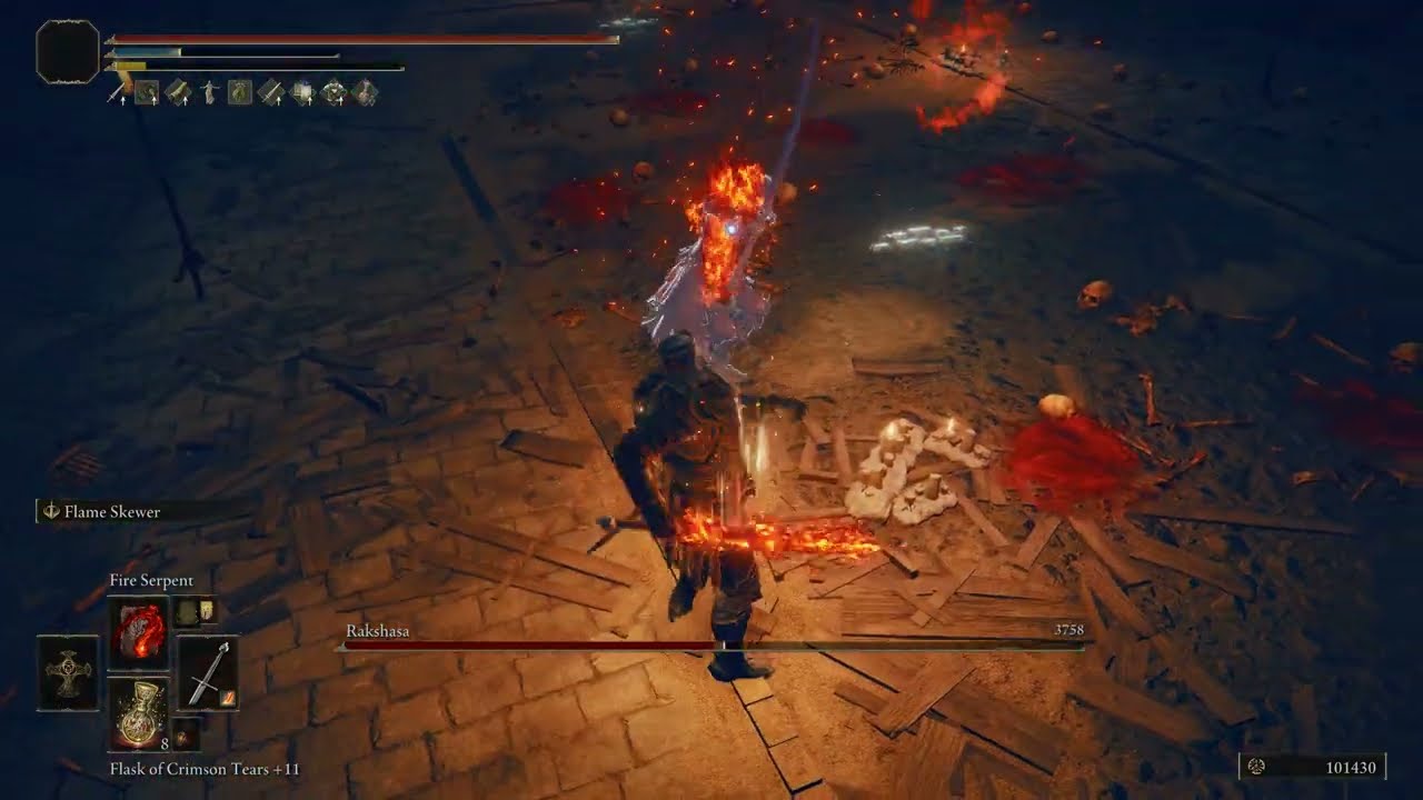 Elden Ring Shadow of the Erdtree Rakshasa (Fire build/No Summons)