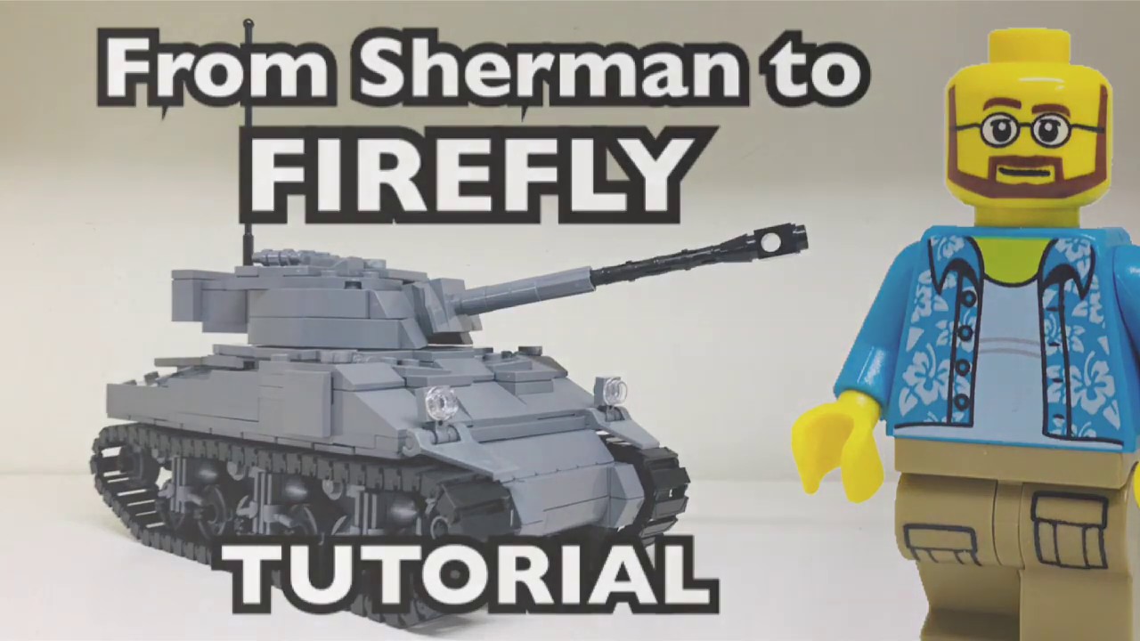 Учебное пособие/инструкции по сборке M4 Sherman из Lego BrickMania (Вторая мировая война)