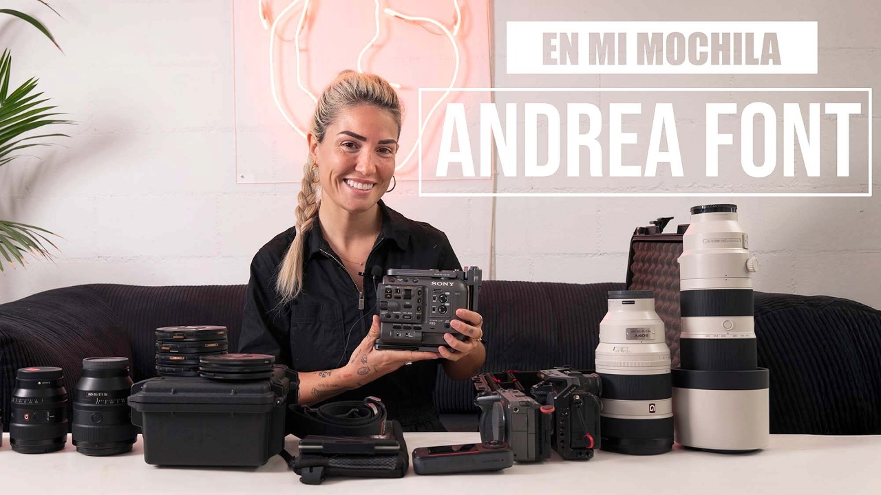 El equipo de una filmmaker y fot&oacute;grafa todoterreno. En mi mochila: Andrea Font