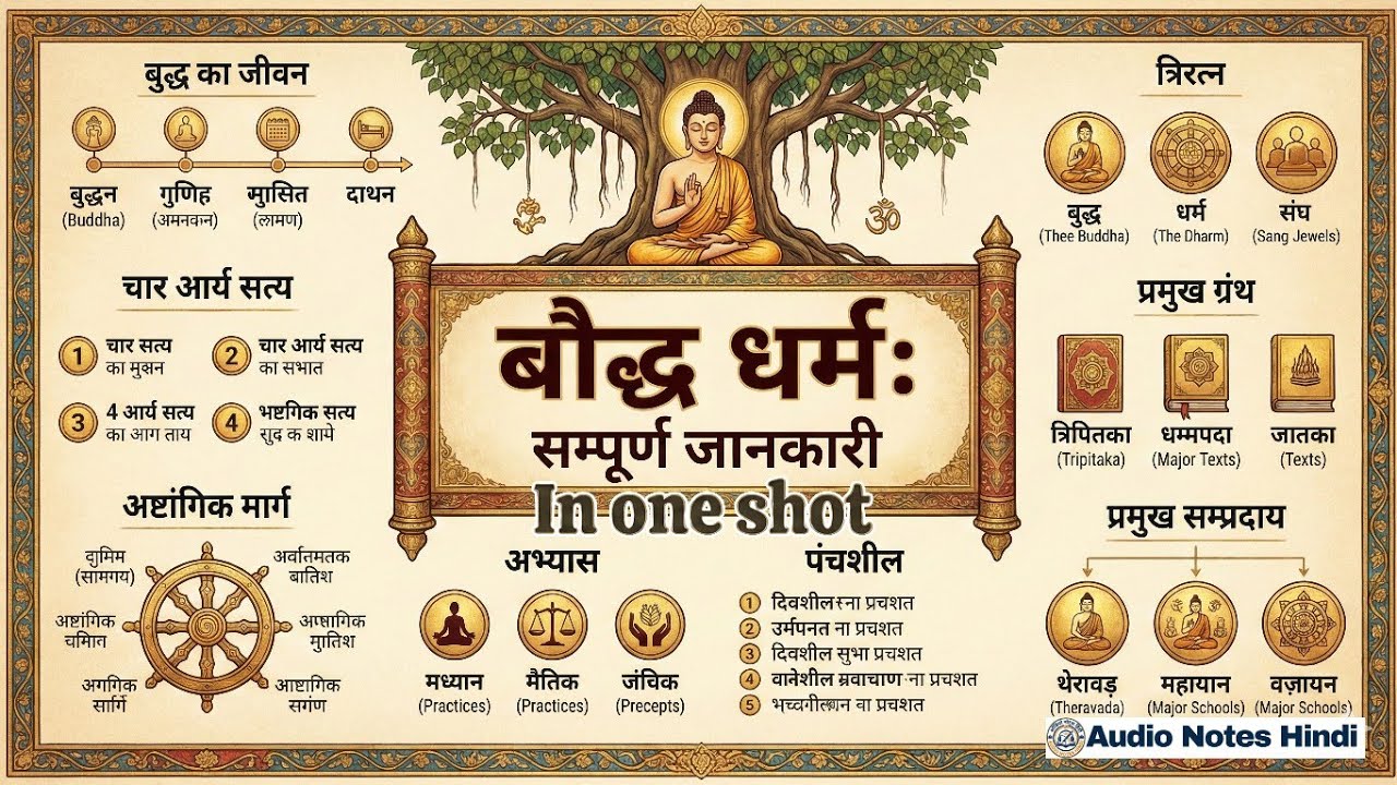 बौद्ध धर्म का इतिहास | Ai Video | Complete Buddhism History | Gautam Buddha | #aihistory #aivideos