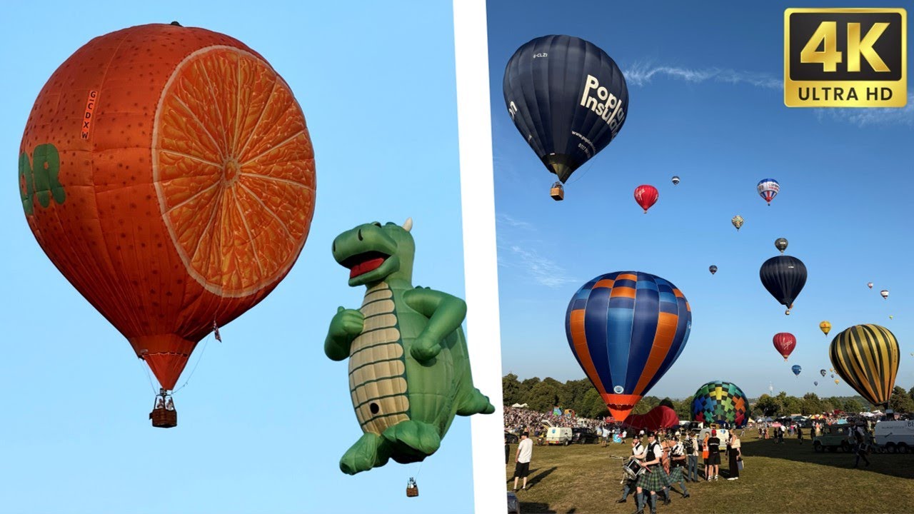 MJ Ballooning | Sunday PM Launch | Bristol Balloon Fiesta 2025 (4K UHD)