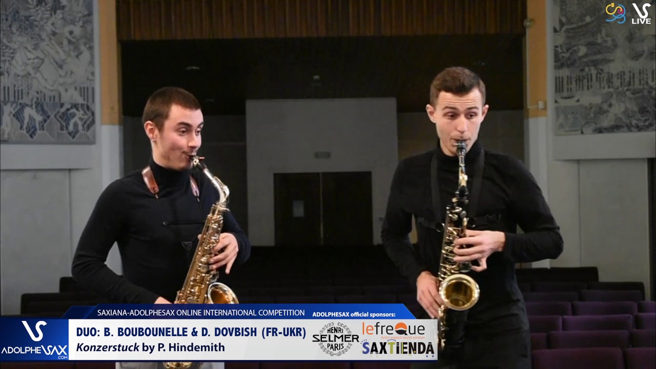 DUO B. BOUBOUNELLE & D. DOVBISH play Konzertstuck by P. Hindemith 