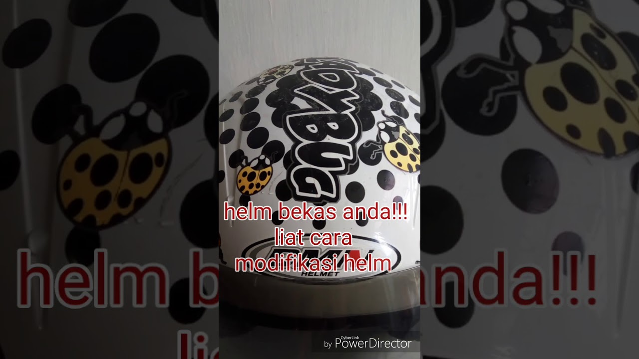 Modifikasi helm bekas