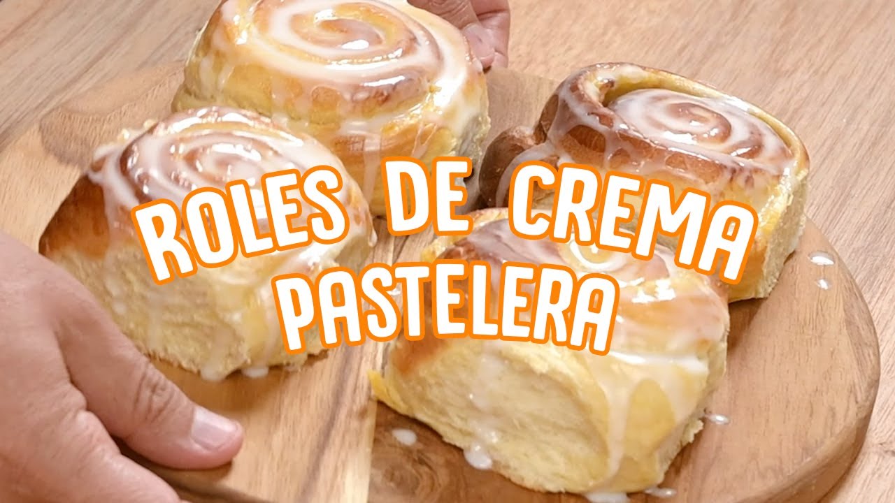 ¡Roles de crema pastelera con Tradipan!