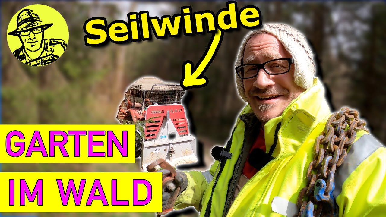 Mein Garten im Wald: Mit Traktor und Seilwinde | Traurige Nachricht aus dem Rigotti-Garten 😥