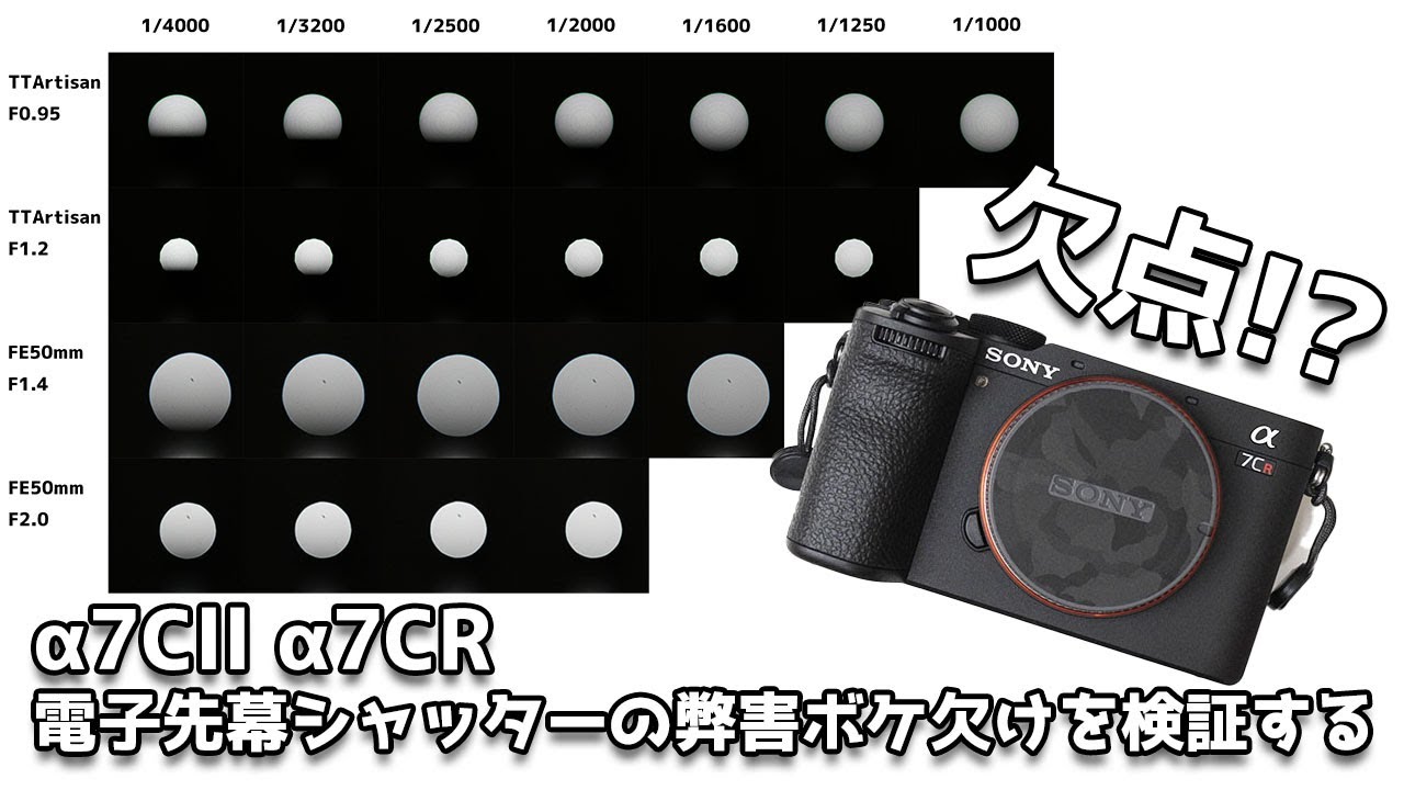 【α7CⅡ α7CR】最大の弱点!?電子先幕シャッターの弊害 ボケ欠けを検証する【SONY a7Cll a7CR】