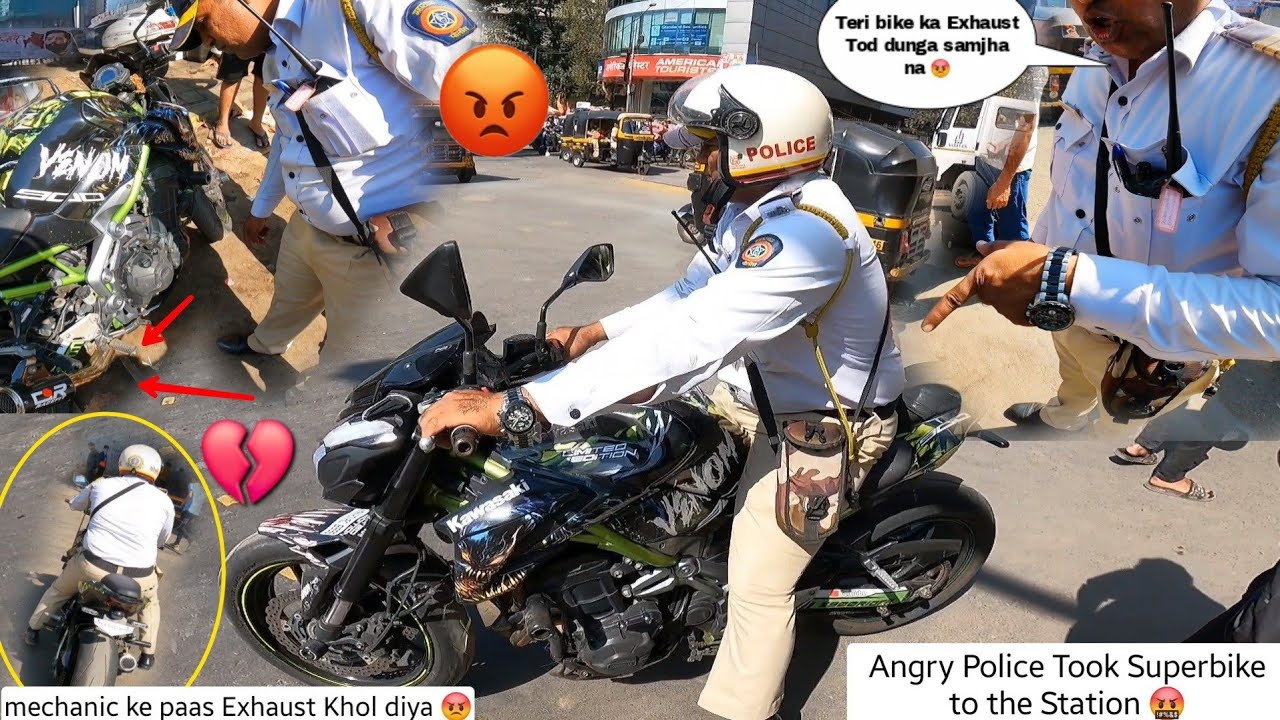 Angry😡Police ne Superbike Seized Kiya🤬|Police Station lekr Gye💔|Z900 Rider