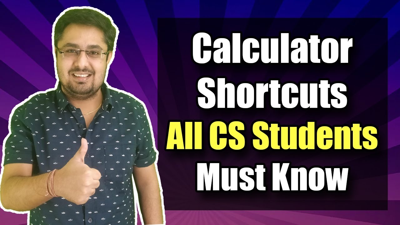 Calculator Shortcuts All CS Students Must Know | Time Saving Tricks