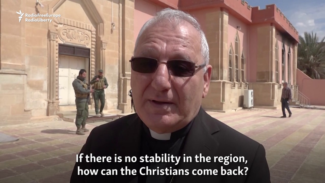 Iraq's Catholic Patriarch Visits Damaged Churches In Mosul
