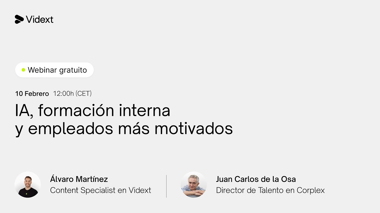 [Webinar] IA, formación interna y empleados más motivados