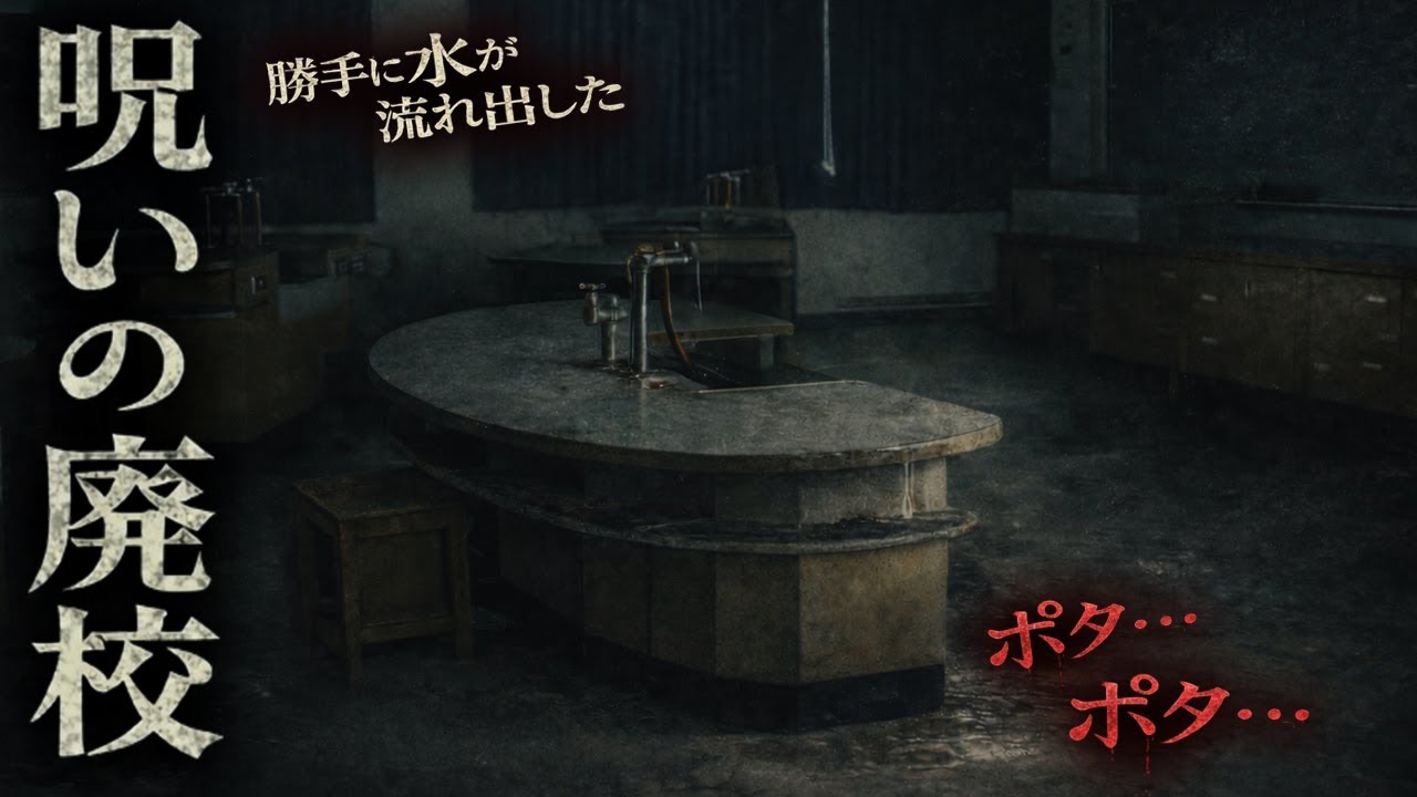 【心霊】本物のポルターガイスト！？曰く付きの理科室で蛇口が勝手に・・【貧乏中年TVまとめ9】
