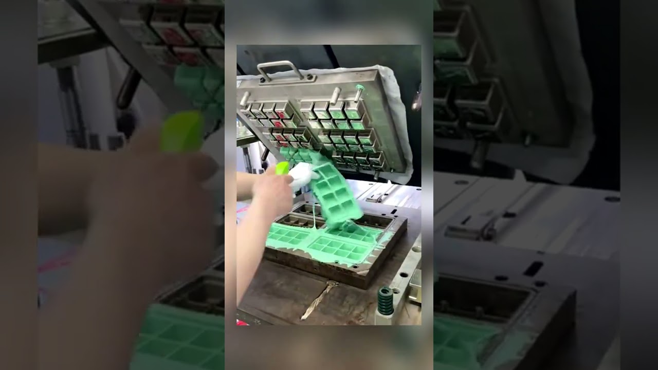 How Silicone Ice Cube Trays Are Made | Punching Production Line