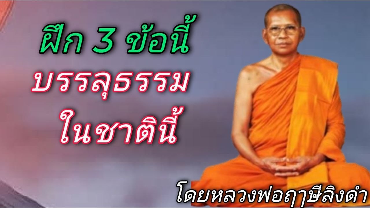 ฝึก 3 ข้อนี้ บรรลุธรรม ในชาตินี้ โดยหลวงพ่อฤาษีลิงดำ พระราชพรหมยาน #ช่องเสียงธรรมะ