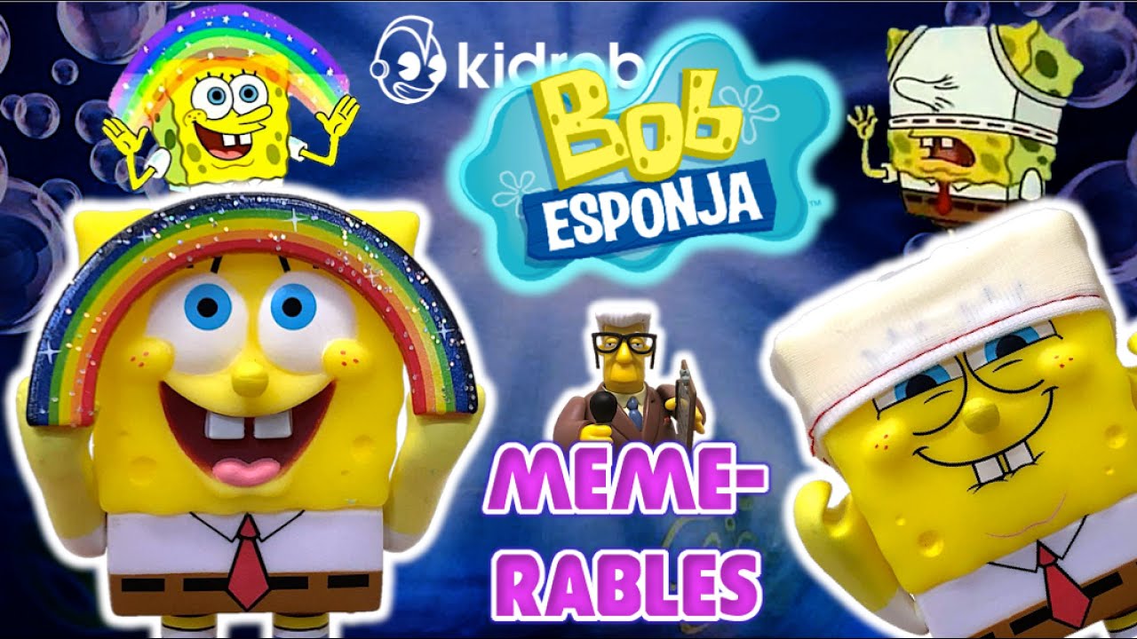 BOB ESPONJA - Figuras MEMErables de Imaginación y Calzoncillos | Kidrobot - TOY SHOTS (2024)