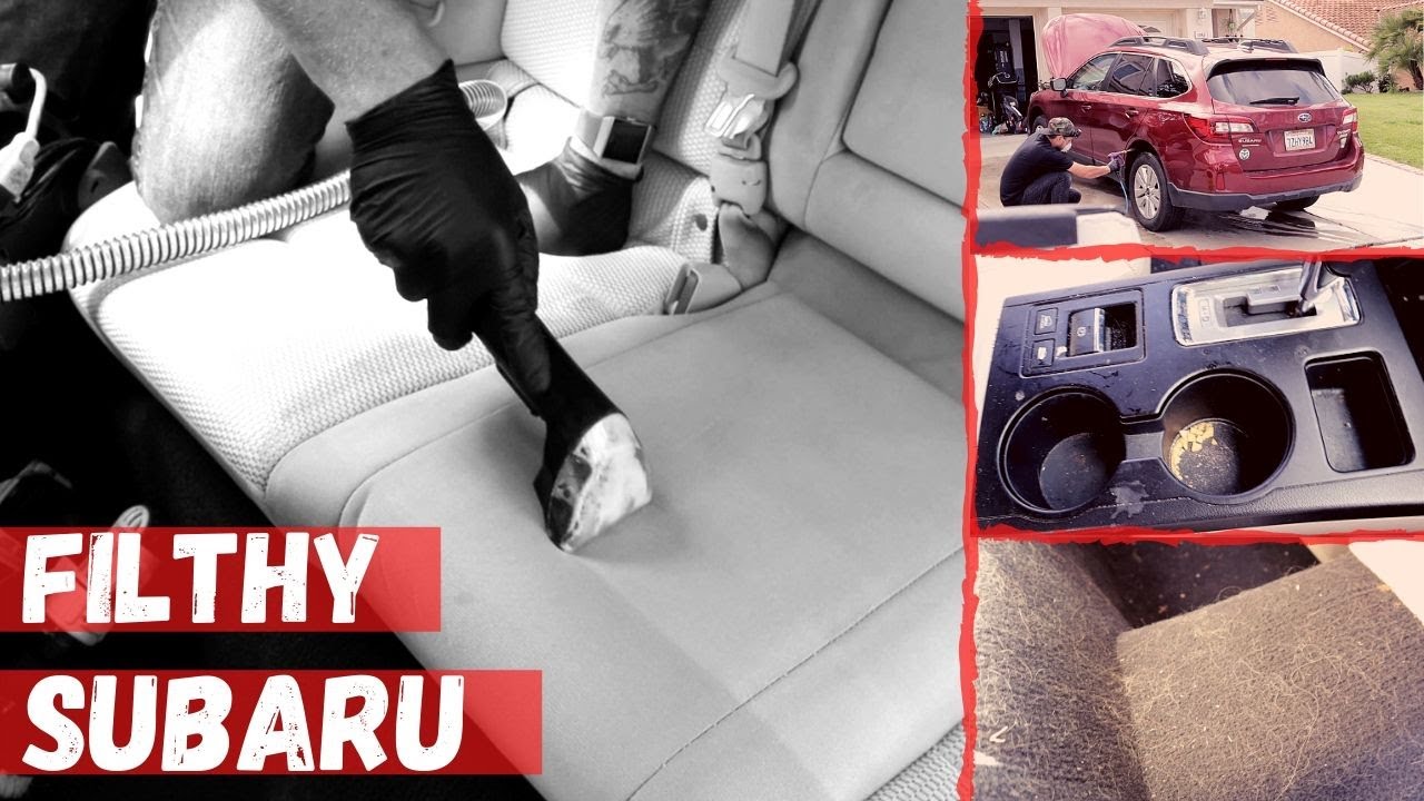 Deep Cleaning a FILTHY SUBARU | CARPET CLEANING and Satisfying Car Detail Transformation! ASMR