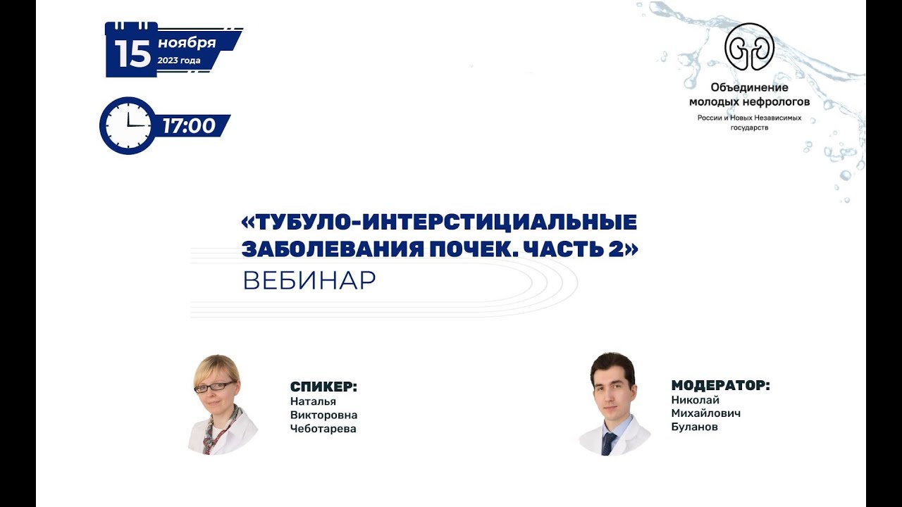 Тубулоинтерстициальные заболевания почек.  Часть 2