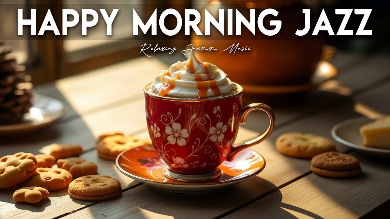 Happy Morning Jazz Music 🎶 Bossa Nova Instrumental and Relaxing Jazz Cafe Music for Studying.