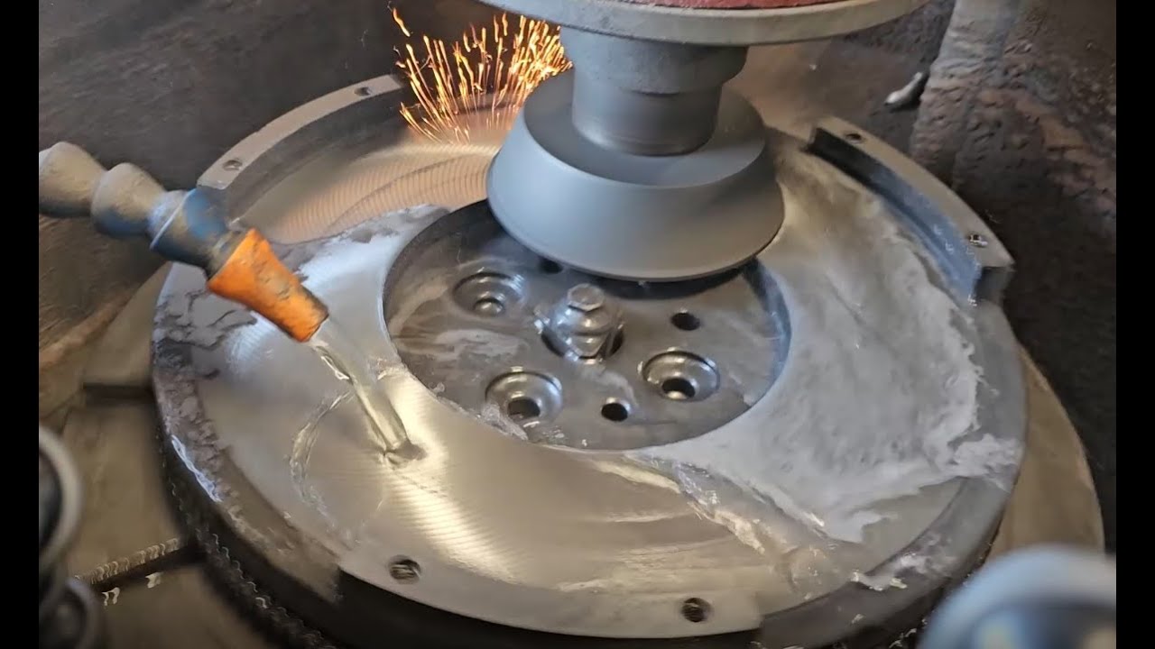 Grinding a Flywheel