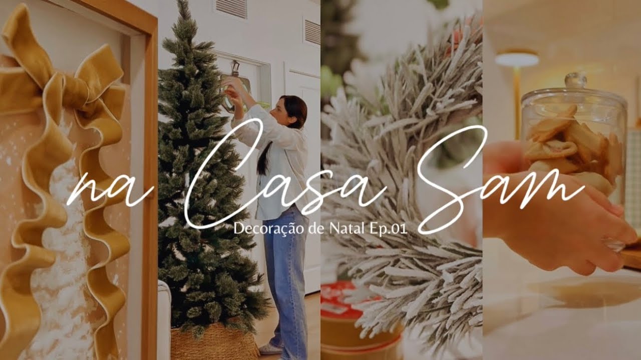 DECORANDO PARA O NATAL, compras de enfeites novos, DIY f&aacute;cil de Natal e ROTINA dona de casa | VLOG