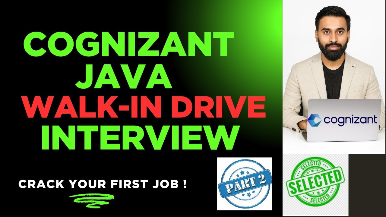 Part 2 | Cognizant Walk-In Drive  2025 🌸  | Must-Know Java Questions  |  Crack your First Job !
