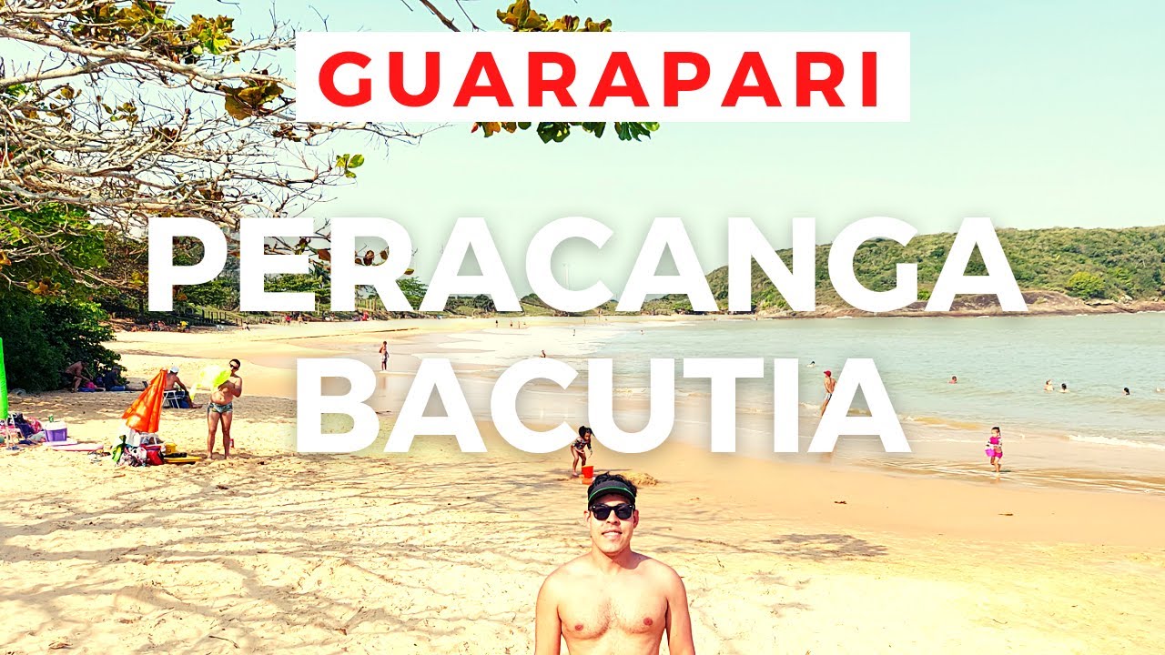 A NOVA GUARAPARI: PRAIA DA BACUTIA E PRAIA DE PERACANGA. TRANQUILIDADE E AGITO JUNTOS.
