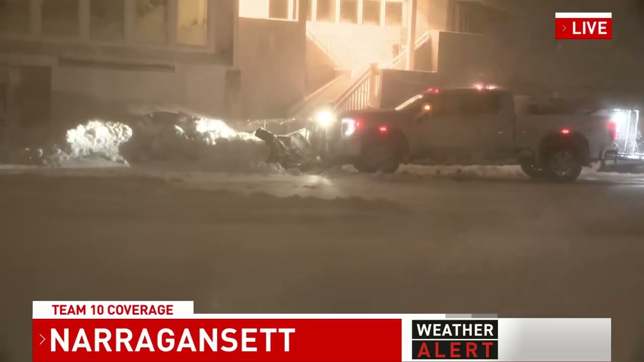 Wind whips along Rhode Island coast