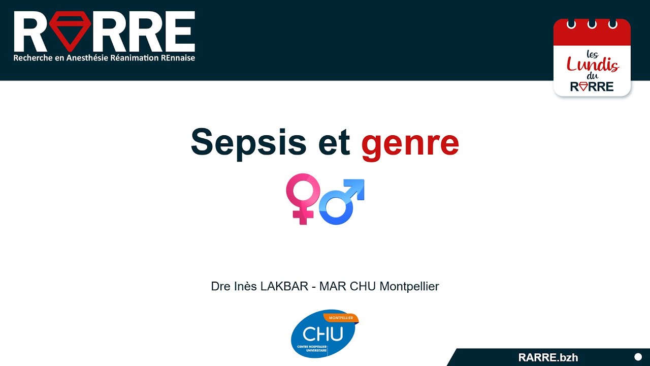 Lundi RARRE#38 Sepsis et Genre