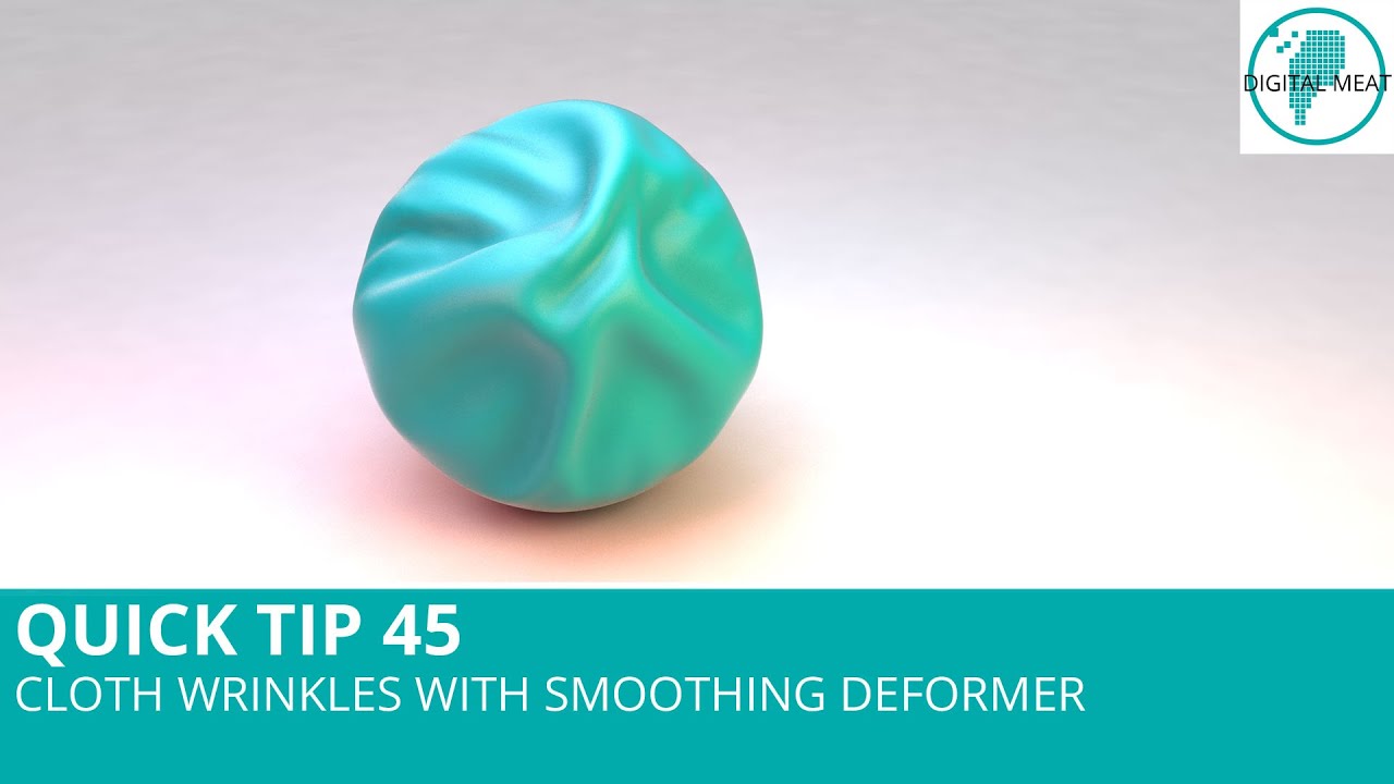 Quick Tip 45: Cloth Wrinkles With Smoothing Deformer