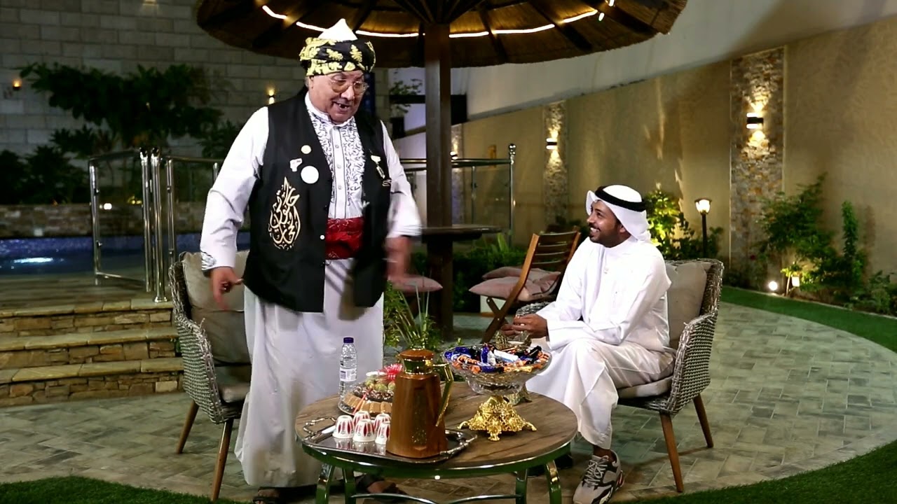 حكواتي الحجاز خالد زيني مع المذيع حمدان الزهراني على قناة ص الفضائية في برنامج مجالس العيد 1444 هج
