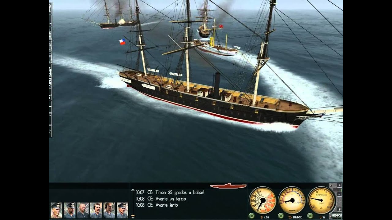 Esmeralda vs Huascar - Mod 1879 - Silent Hunter 3