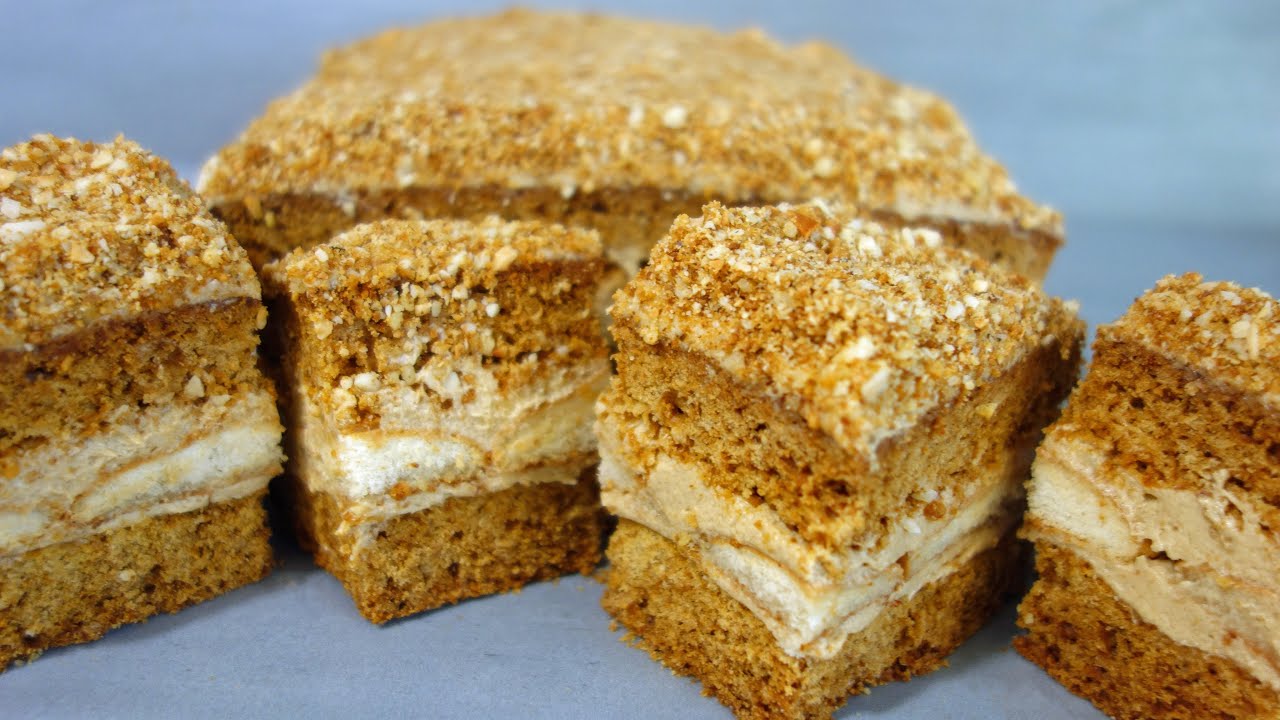 Ciasto miodowe z kremem kawowym. Miodownik idealny