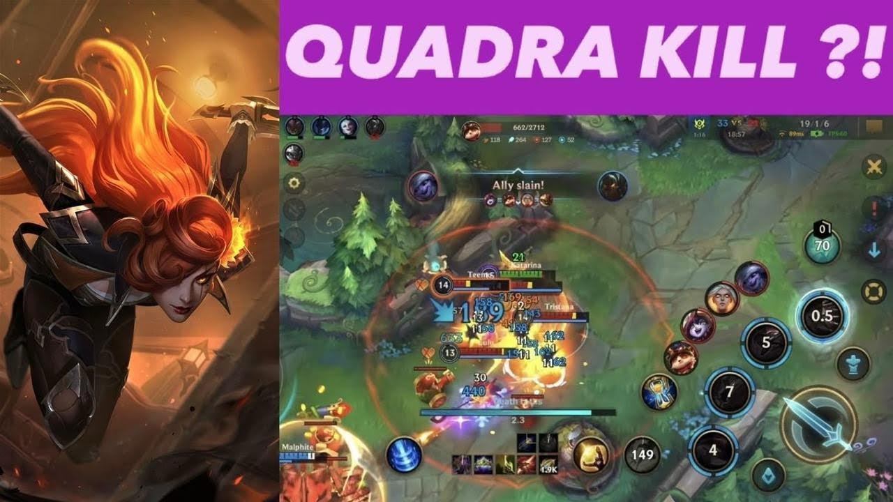 Wild Rift Katarina Vs Teemo Mid Lane Gameplay 23 Kills 💪