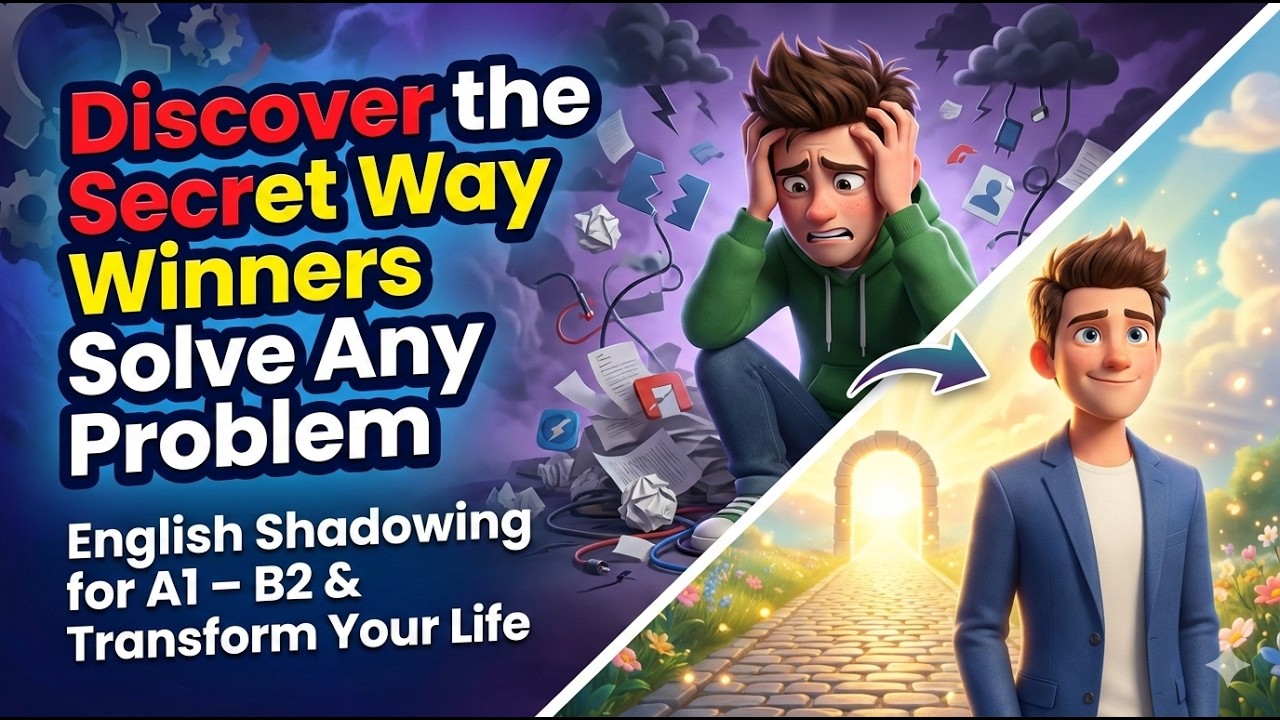 Discover the Secret Way Winners Solve Any Problem || English Shadowing for A1 – B2