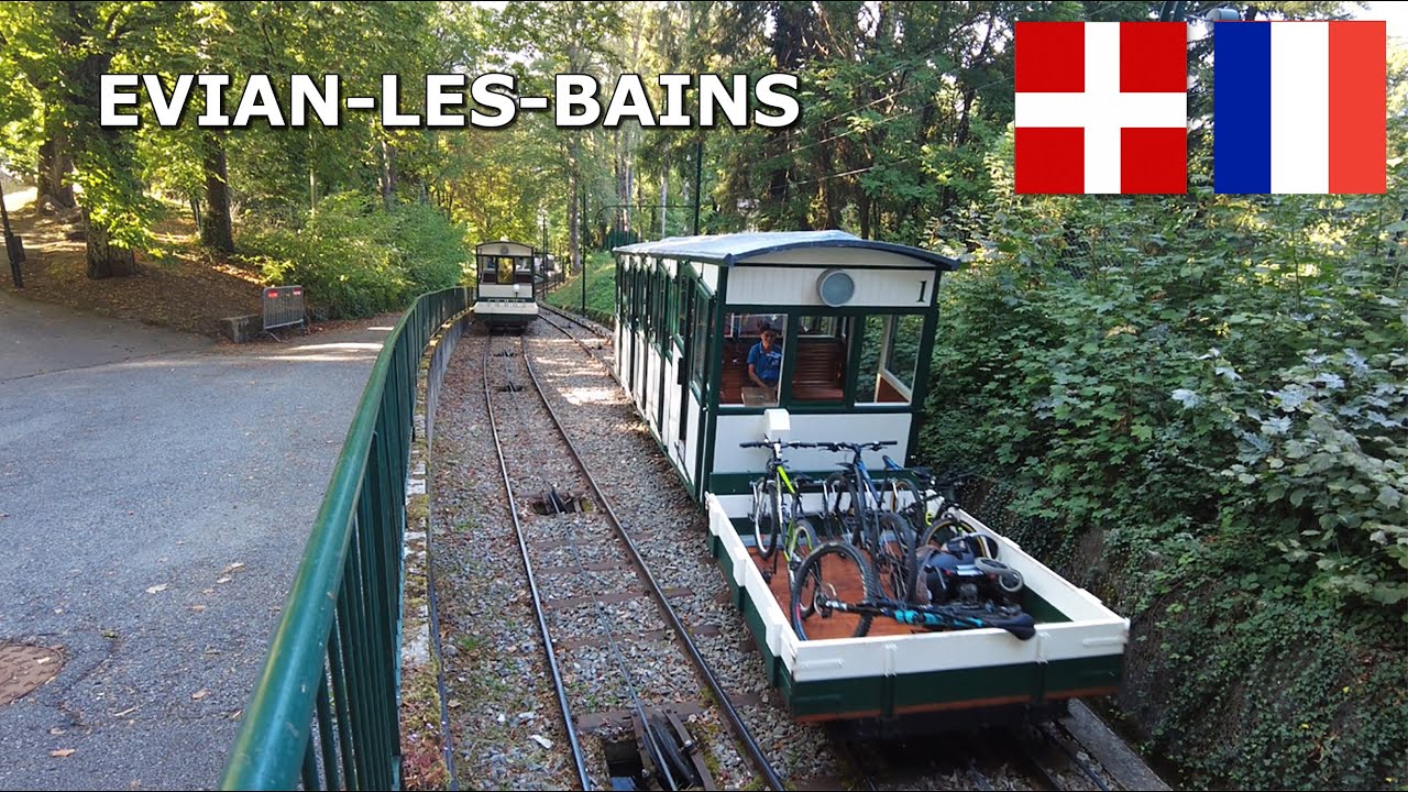 Funiculaire d'Évian-les-Bains, Haute-Savoie, France (Septembre 2023) 4K