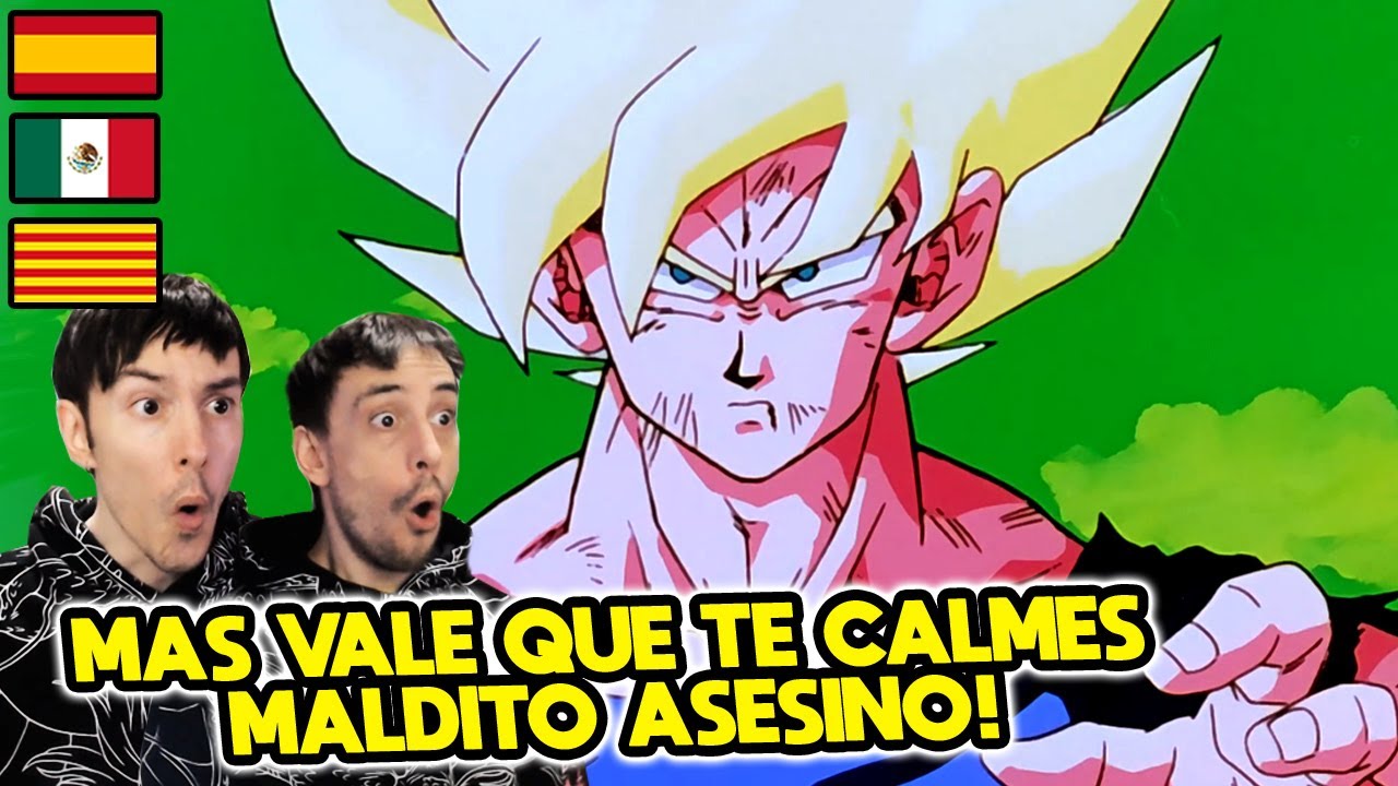 🔥MAS VALE QUE TE CALMES MALDITO ASESINO🔥 ESPAÑOLES REACCIONAN A DRAGON BALL LATINO
