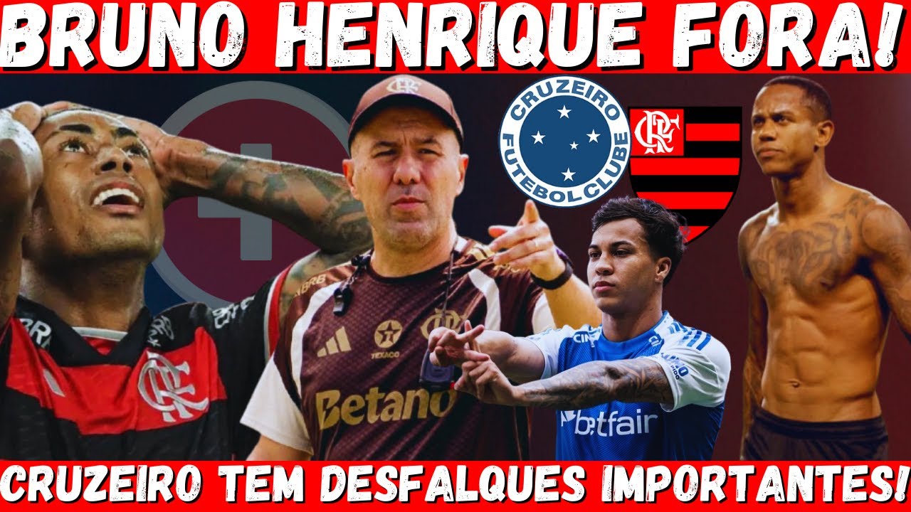 BRUNO HENRIQUE SERÁ DESFALQUE NO FLAMENGO | LEONARDO JARDIM VAI FAZER MUDANÇAS NO FLAMENGO |