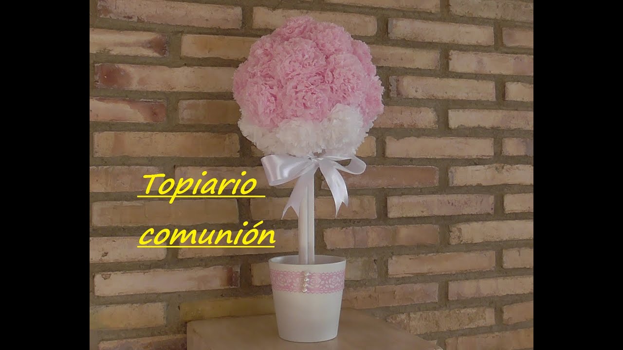 Topiario para celebración. ⛪Comunión, Boda, Bautizo 🎁