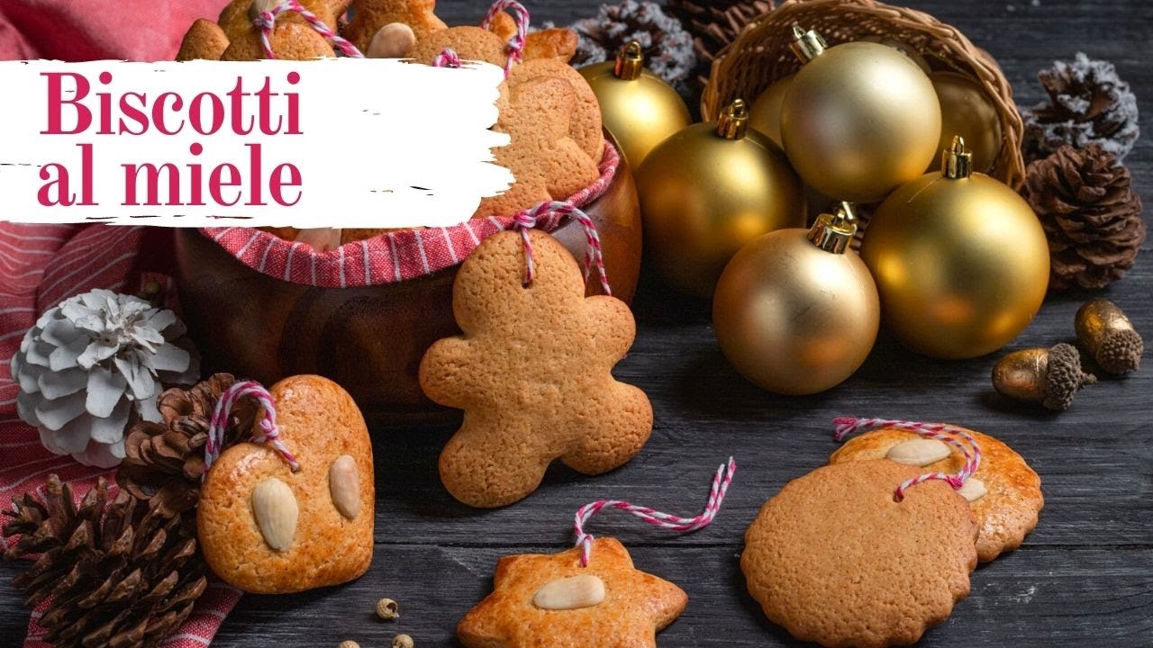 Biscotti al miele, fragranti frollini per la merenda oppure da appendere all'albero di Natale!