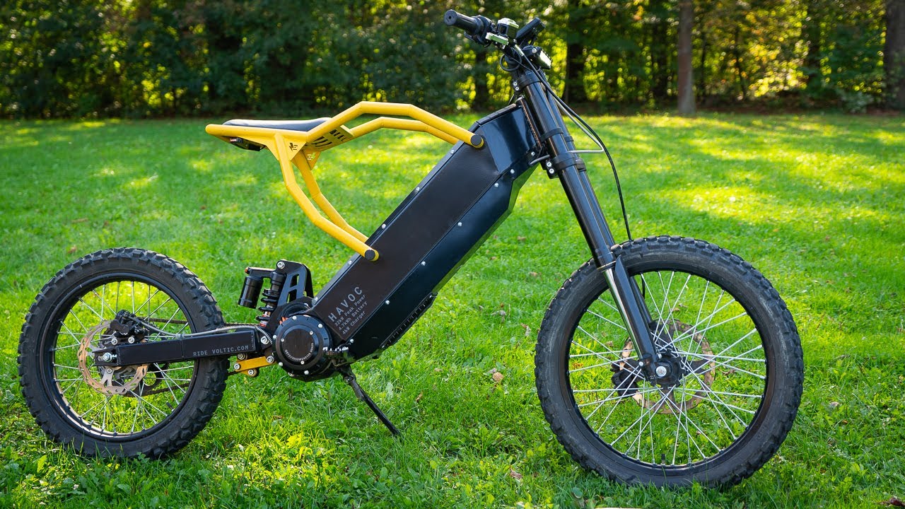 Riding Powerful 32kW Electric Motorcycle HAVOC
