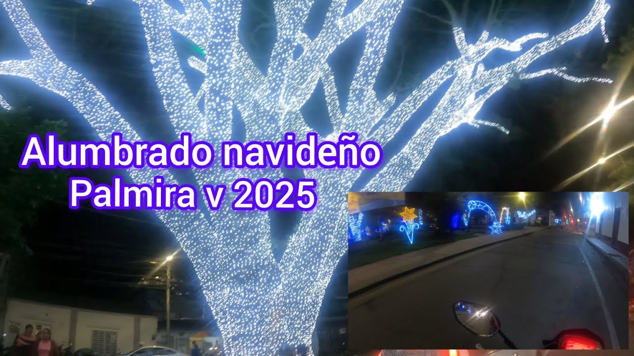 Espectacular Alumbrado Navideño De Palmira v.  Unos de los más bonitos👌🇨🇴     