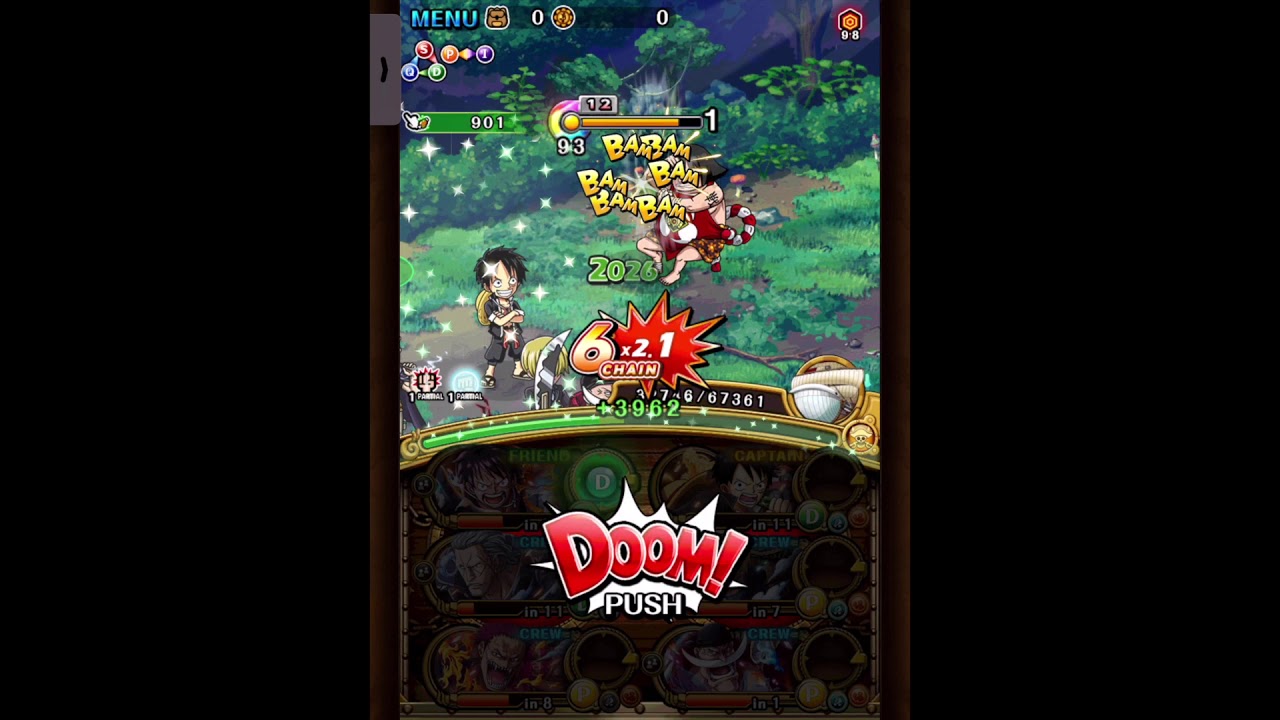 kung fu luffy vs garp challenge v6