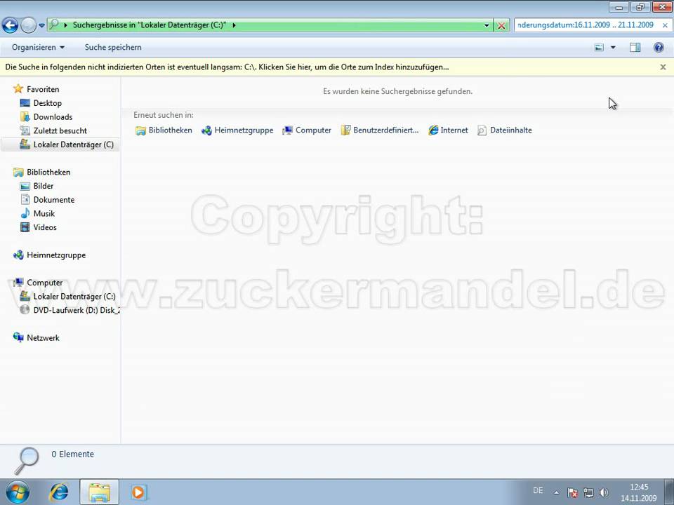 Windows 7 Training: Suchfunktion Teil 3 (Die Historie und Suchfilter)