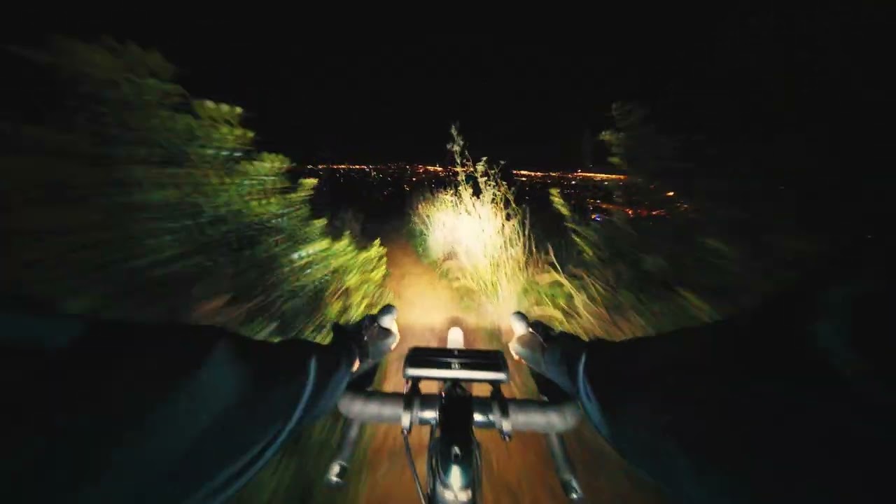 CHILL NIGHT RIDE - Gravel Trail Downhill / GoPro POV / MTB / Road bike / Cycling / Descent / Ride