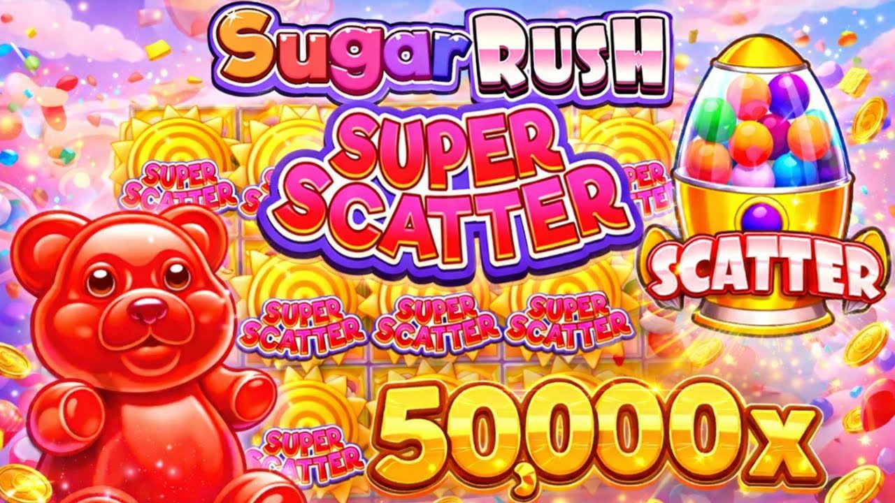 50,000x MAX WIN on Sugar Rush Super Scatter! 🍭