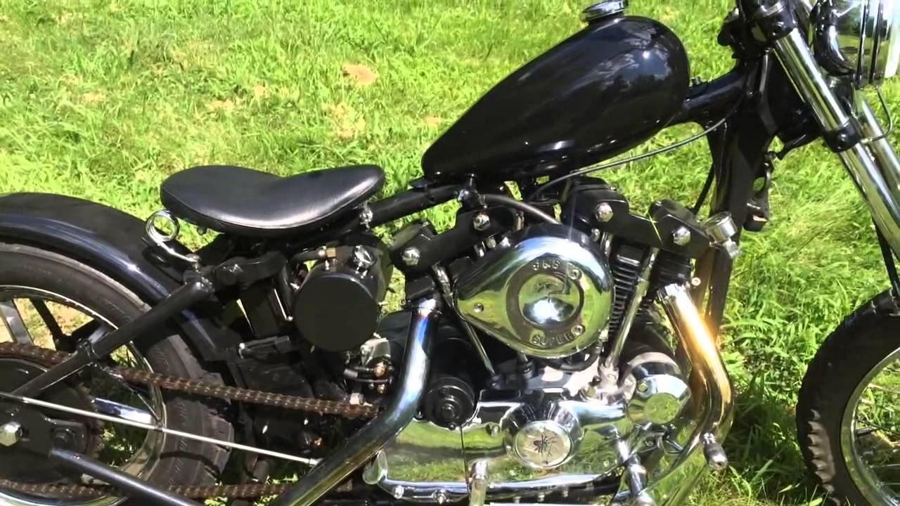 76 Ironhead хардтейл, укороченная конструкция, правое переключение передач