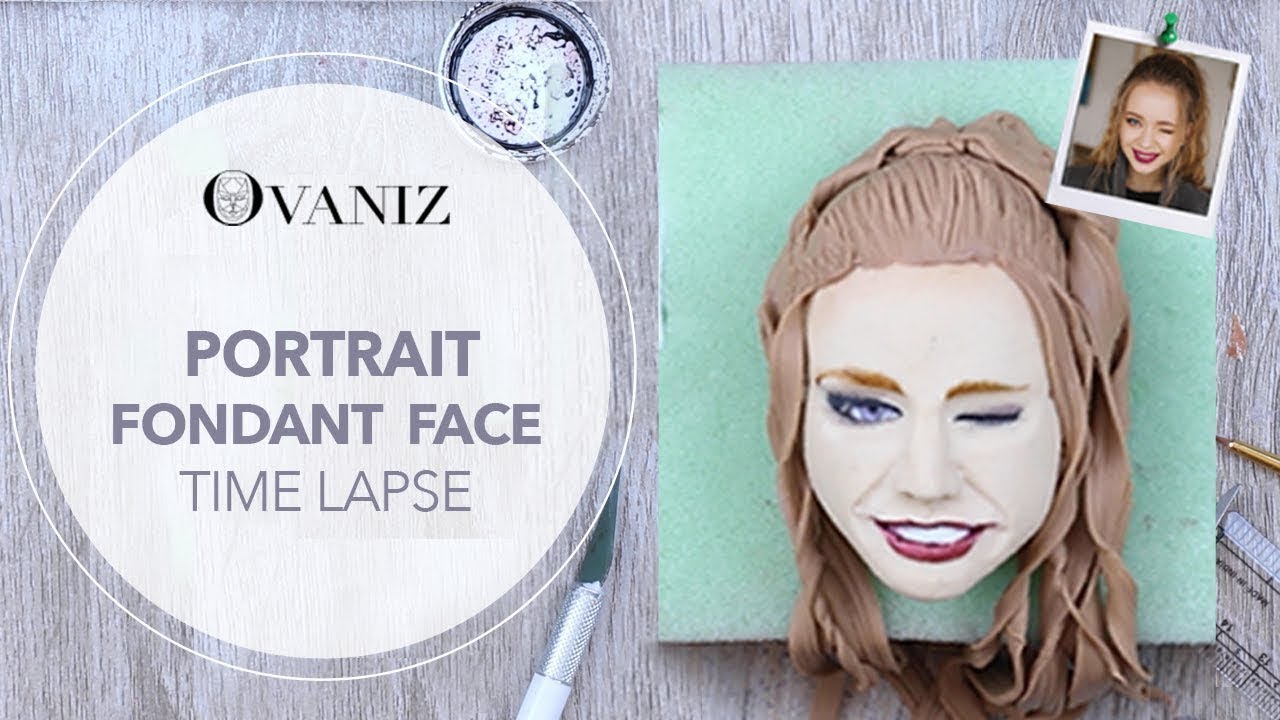 How to make your own fondant figure ֻ| Selfie cake | Fondant face