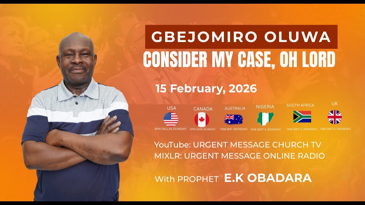 Oh Lord consider my case LIVE || Gbejomiro oluwa with Proph EK Obadara 15/02/2026