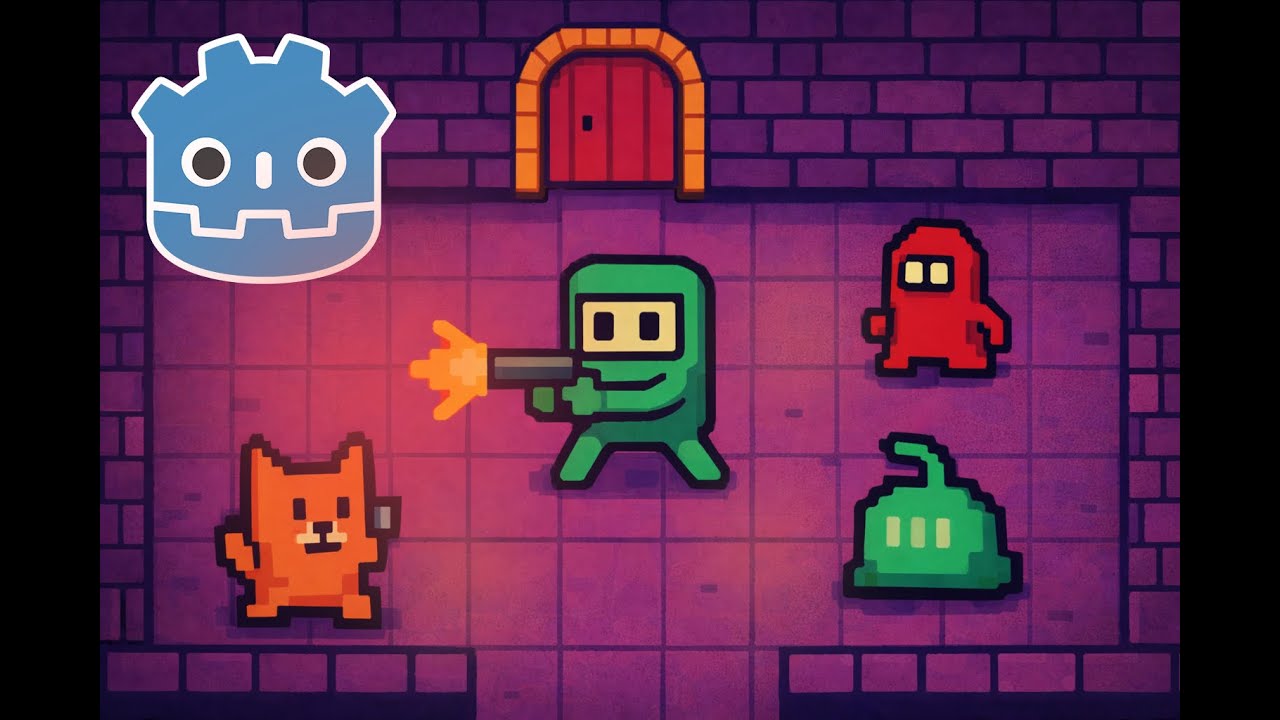 NEW GODOT COURSE | Learn how to create a Topdown Shooter Game