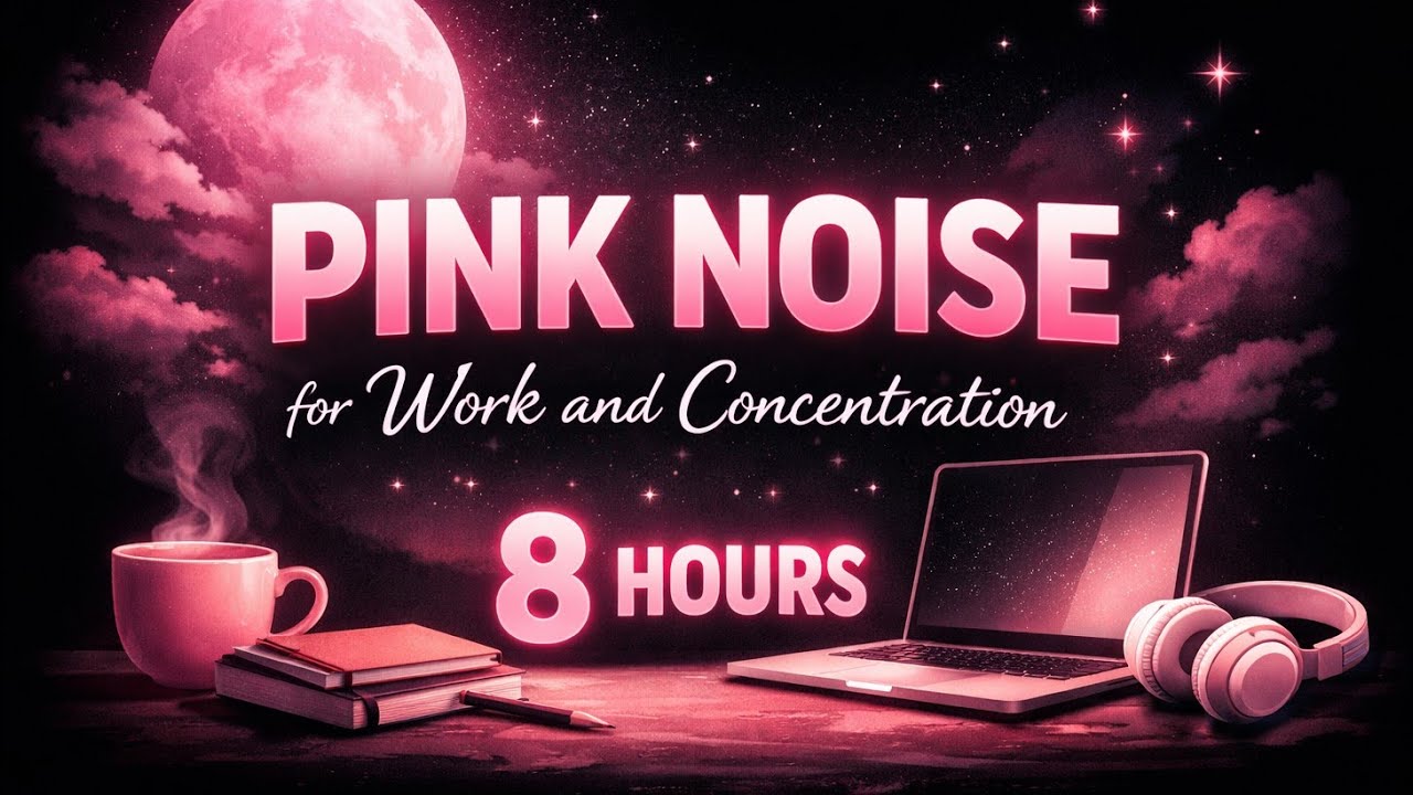 Pink Noise for Work and Concentration (8 Hours)