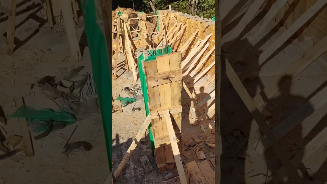 Строим в Селище Кладка Гаража и Разбор Опалубки #дастрой #стройка #фундамент #гараж